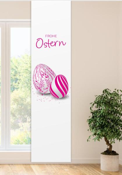 Ostern-moderna magenta, Flächenvorhang Einzel